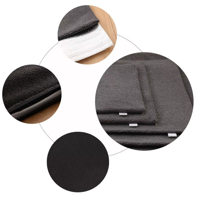 Self Warming Dogs Pad Bed Soft Self Heating Cat Dog Mat Thermal Pet Crate Bed Mat for Small Large Cats Dogs Sleeping In/Outdoor